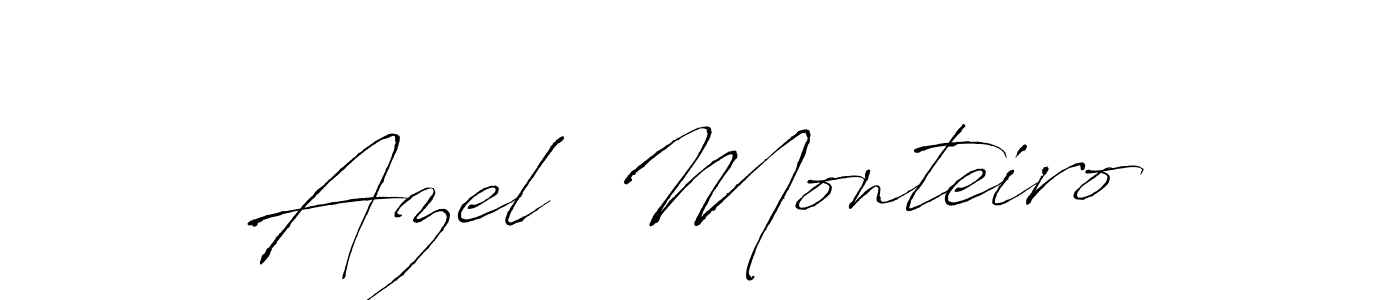 Azel  Monteiro stylish signature style. Best Handwritten Sign (Antro_Vectra) for my name. Handwritten Signature Collection Ideas for my name Azel  Monteiro. Azel  Monteiro signature style 6 images and pictures png