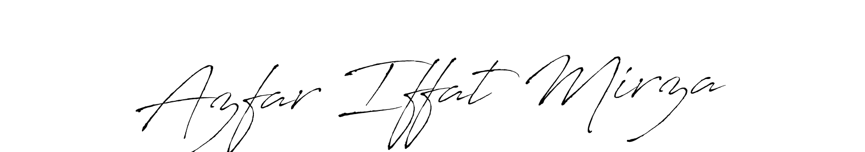 How to make Azfar Iffat Mirza signature? Antro_Vectra is a professional autograph style. Create handwritten signature for Azfar Iffat Mirza name. Azfar Iffat Mirza signature style 6 images and pictures png