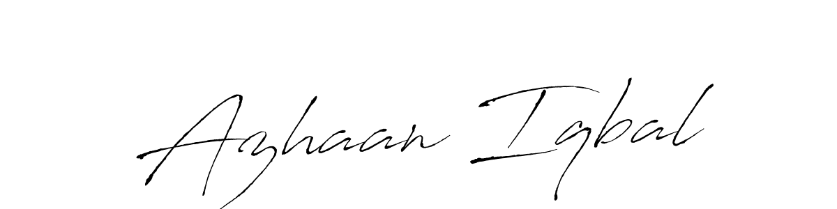 It looks lik you need a new signature style for name Azhaan Iqbal. Design unique handwritten (Antro_Vectra) signature with our free signature maker in just a few clicks. Azhaan Iqbal signature style 6 images and pictures png