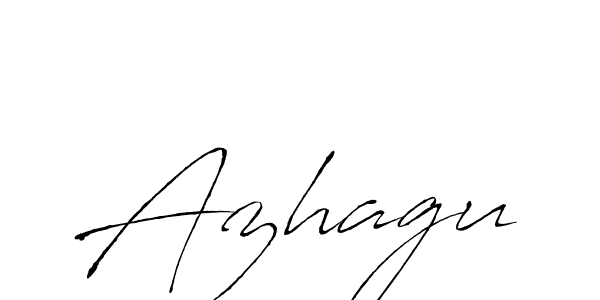 Use a signature maker to create a handwritten signature online. With this signature software, you can design (Antro_Vectra) your own signature for name Azhagu. Azhagu signature style 6 images and pictures png
