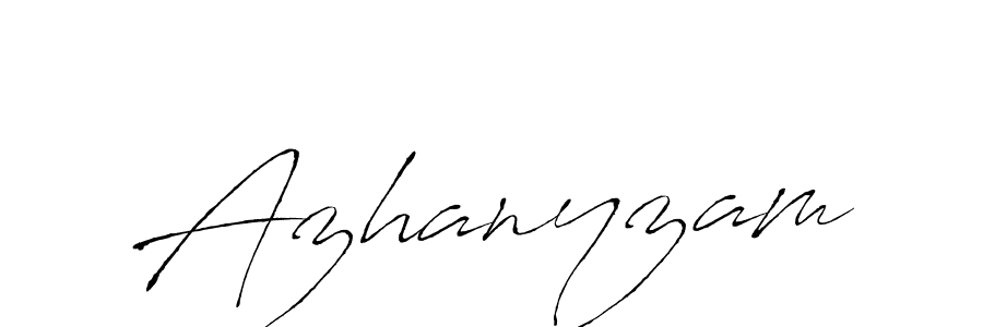 You should practise on your own different ways (Antro_Vectra) to write your name (Azhanyzam) in signature. don't let someone else do it for you. Azhanyzam signature style 6 images and pictures png
