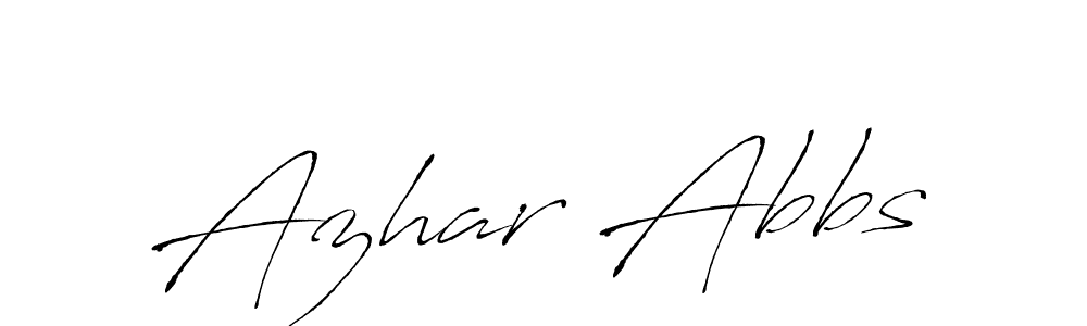 How to make Azhar Abbs signature? Antro_Vectra is a professional autograph style. Create handwritten signature for Azhar Abbs name. Azhar Abbs signature style 6 images and pictures png