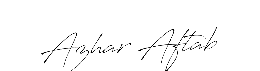 Make a beautiful signature design for name Azhar Aftab. With this signature (Antro_Vectra) style, you can create a handwritten signature for free. Azhar Aftab signature style 6 images and pictures png