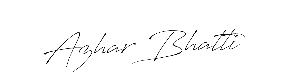 Also we have Azhar Bhatti name is the best signature style. Create professional handwritten signature collection using Antro_Vectra autograph style. Azhar Bhatti signature style 6 images and pictures png