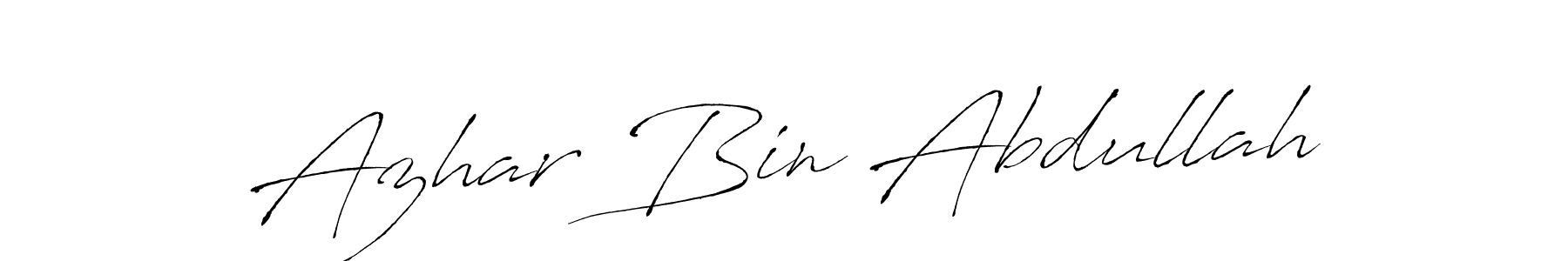 Similarly Antro_Vectra is the best handwritten signature design. Signature creator online .You can use it as an online autograph creator for name Azhar Bin Abdullah. Azhar Bin Abdullah signature style 6 images and pictures png