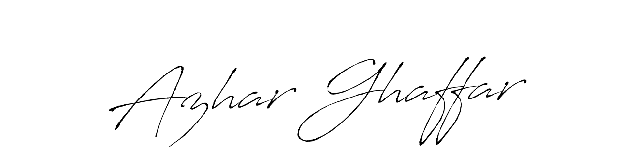 How to make Azhar Ghaffar signature? Antro_Vectra is a professional autograph style. Create handwritten signature for Azhar Ghaffar name. Azhar Ghaffar signature style 6 images and pictures png