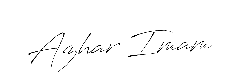 How to make Azhar Imam name signature. Use Antro_Vectra style for creating short signs online. This is the latest handwritten sign. Azhar Imam signature style 6 images and pictures png