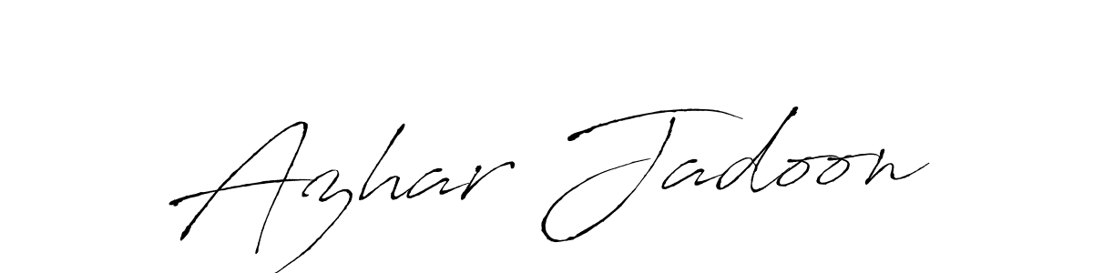 The best way (Antro_Vectra) to make a short signature is to pick only two or three words in your name. The name Azhar Jadoon include a total of six letters. For converting this name. Azhar Jadoon signature style 6 images and pictures png