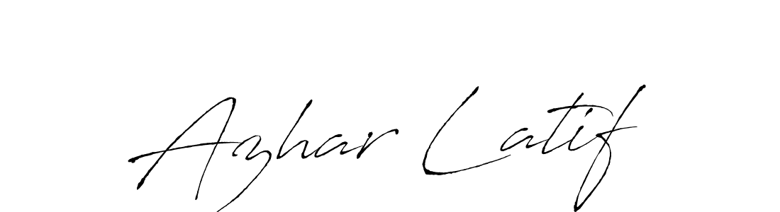 You can use this online signature creator to create a handwritten signature for the name Azhar Latif. This is the best online autograph maker. Azhar Latif signature style 6 images and pictures png
