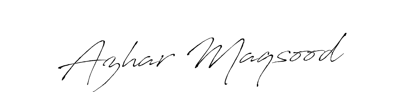 Similarly Antro_Vectra is the best handwritten signature design. Signature creator online .You can use it as an online autograph creator for name Azhar Maqsood. Azhar Maqsood signature style 6 images and pictures png