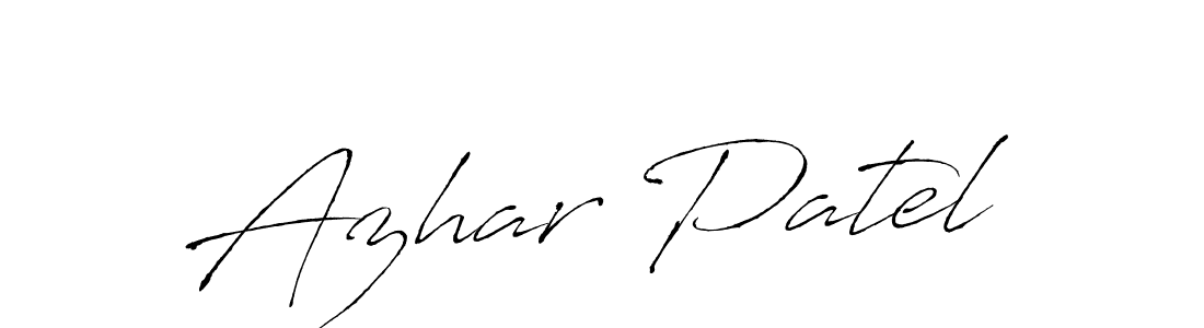 Azhar Patel stylish signature style. Best Handwritten Sign (Antro_Vectra) for my name. Handwritten Signature Collection Ideas for my name Azhar Patel. Azhar Patel signature style 6 images and pictures png