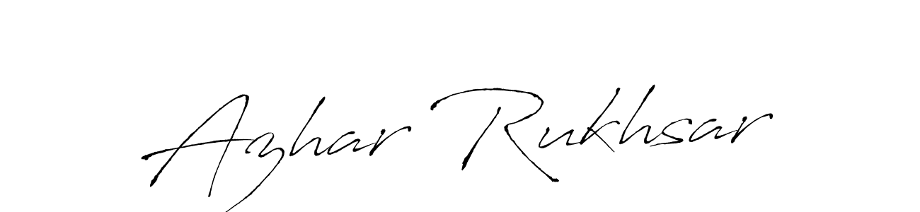 It looks lik you need a new signature style for name Azhar Rukhsar. Design unique handwritten (Antro_Vectra) signature with our free signature maker in just a few clicks. Azhar Rukhsar signature style 6 images and pictures png