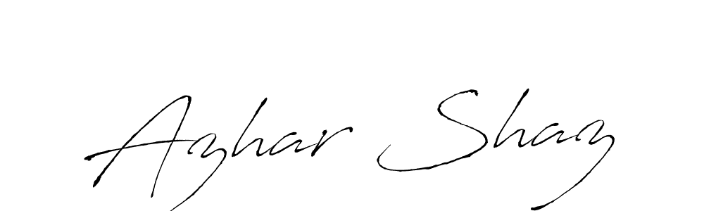 You should practise on your own different ways (Antro_Vectra) to write your name (Azhar Shaz) in signature. don't let someone else do it for you. Azhar Shaz signature style 6 images and pictures png