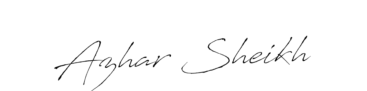 The best way (Antro_Vectra) to make a short signature is to pick only two or three words in your name. The name Azhar Sheikh include a total of six letters. For converting this name. Azhar Sheikh signature style 6 images and pictures png