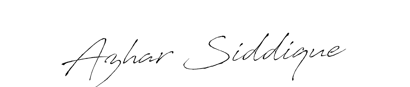 Create a beautiful signature design for name Azhar Siddique. With this signature (Antro_Vectra) fonts, you can make a handwritten signature for free. Azhar Siddique signature style 6 images and pictures png