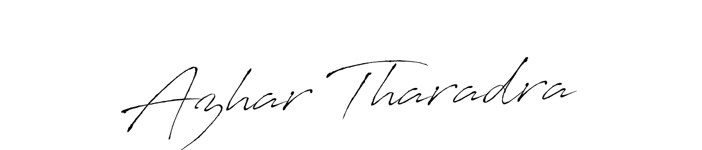 Use a signature maker to create a handwritten signature online. With this signature software, you can design (Antro_Vectra) your own signature for name Azhar Tharadra. Azhar Tharadra signature style 6 images and pictures png