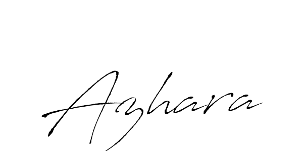 Make a beautiful signature design for name Azhara. With this signature (Antro_Vectra) style, you can create a handwritten signature for free. Azhara signature style 6 images and pictures png