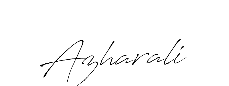 Design your own signature with our free online signature maker. With this signature software, you can create a handwritten (Antro_Vectra) signature for name Azharali. Azharali signature style 6 images and pictures png