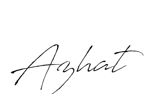 Design your own signature with our free online signature maker. With this signature software, you can create a handwritten (Antro_Vectra) signature for name Azhat. Azhat signature style 6 images and pictures png