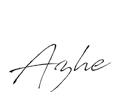 Design your own signature with our free online signature maker. With this signature software, you can create a handwritten (Antro_Vectra) signature for name Azhe. Azhe signature style 6 images and pictures png