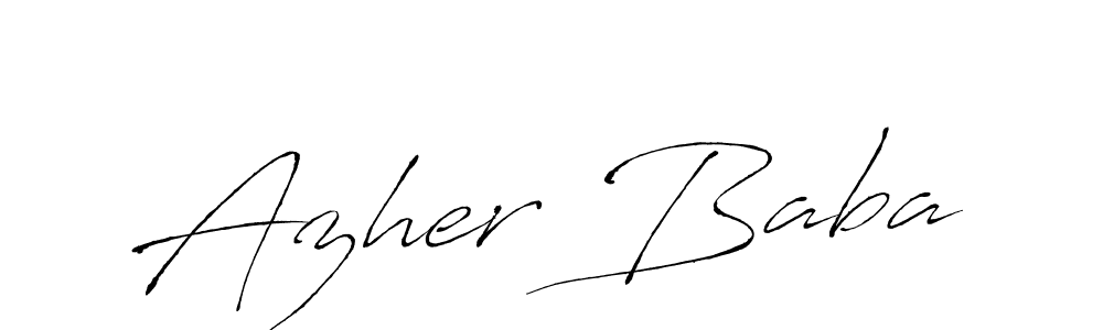 How to make Azher Baba name signature. Use Antro_Vectra style for creating short signs online. This is the latest handwritten sign. Azher Baba signature style 6 images and pictures png