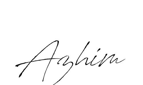 Antro_Vectra is a professional signature style that is perfect for those who want to add a touch of class to their signature. It is also a great choice for those who want to make their signature more unique. Get Azhim name to fancy signature for free. Azhim signature style 6 images and pictures png