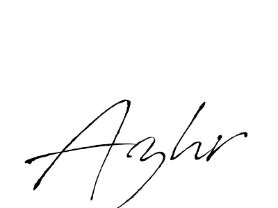 The best way (Antro_Vectra) to make a short signature is to pick only two or three words in your name. The name Azhr include a total of six letters. For converting this name. Azhr signature style 6 images and pictures png