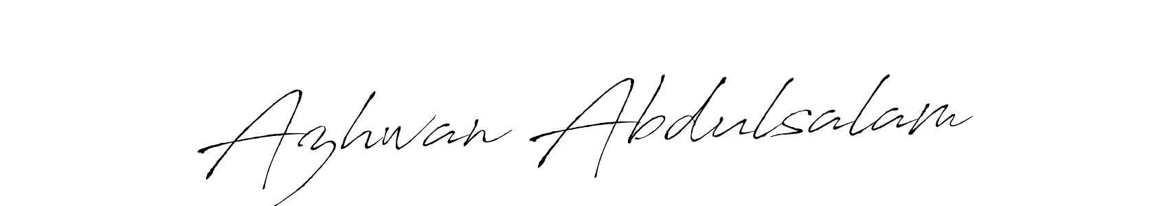 Also we have Azhwan Abdulsalam name is the best signature style. Create professional handwritten signature collection using Antro_Vectra autograph style. Azhwan Abdulsalam signature style 6 images and pictures png