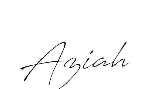 Make a beautiful signature design for name Aziah. With this signature (Antro_Vectra) style, you can create a handwritten signature for free. Aziah signature style 6 images and pictures png