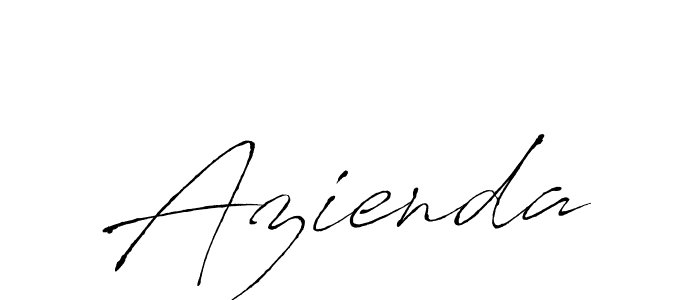 Make a beautiful signature design for name Azienda. With this signature (Antro_Vectra) style, you can create a handwritten signature for free. Azienda signature style 6 images and pictures png