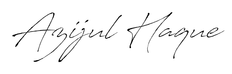 Enhance your business communications with Azijul Haque signature in Antro_Vectra lettering. Clean, modern, and universally compatible. Azijul Haque signature style 6 images and pictures png