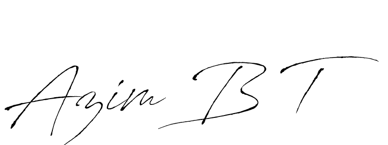 Similarly Antro_Vectra is the best handwritten signature design. Signature creator online .You can use it as an online autograph creator for name Azim B T. Azim B T signature style 6 images and pictures png