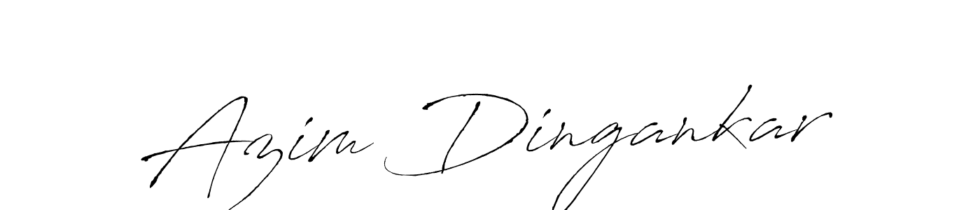 Create a beautiful signature design for name Azim Dingankar. With this signature (Antro_Vectra) fonts, you can make a handwritten signature for free. Azim Dingankar signature style 6 images and pictures png