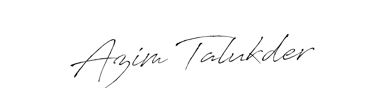 How to make Azim Talukder signature? Antro_Vectra is a professional autograph style. Create handwritten signature for Azim Talukder name. Azim Talukder signature style 6 images and pictures png