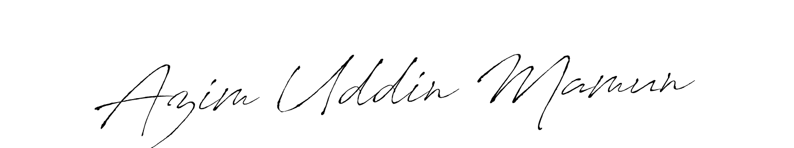 Design your own signature with our free online signature maker. With this signature software, you can create a handwritten (Antro_Vectra) signature for name Azim Uddin Mamun. Azim Uddin Mamun signature style 6 images and pictures png