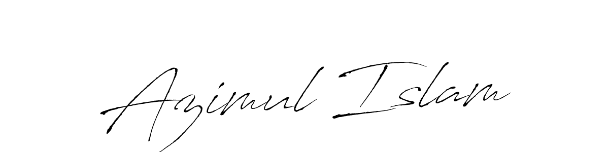 How to make Azimul Islam name signature. Use Antro_Vectra style for creating short signs online. This is the latest handwritten sign. Azimul Islam signature style 6 images and pictures png