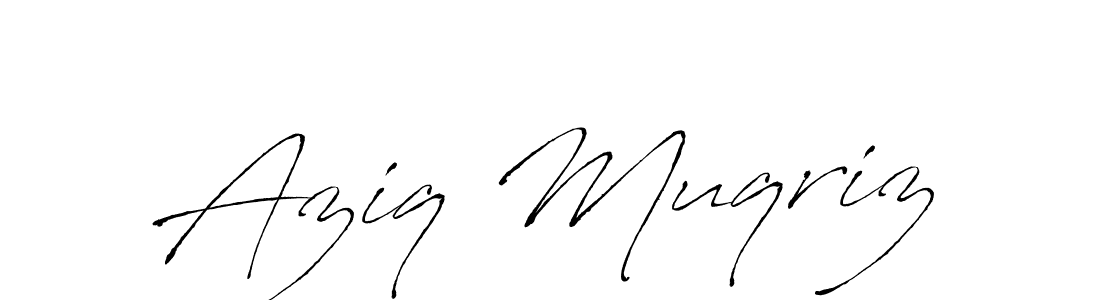 Antro_Vectra is a professional signature style that is perfect for those who want to add a touch of class to their signature. It is also a great choice for those who want to make their signature more unique. Get Aziq Muqriz name to fancy signature for free. Aziq Muqriz signature style 6 images and pictures png