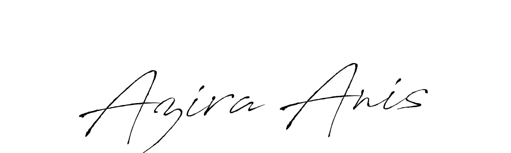 Design your own signature with our free online signature maker. With this signature software, you can create a handwritten (Antro_Vectra) signature for name Azira Anis. Azira Anis signature style 6 images and pictures png