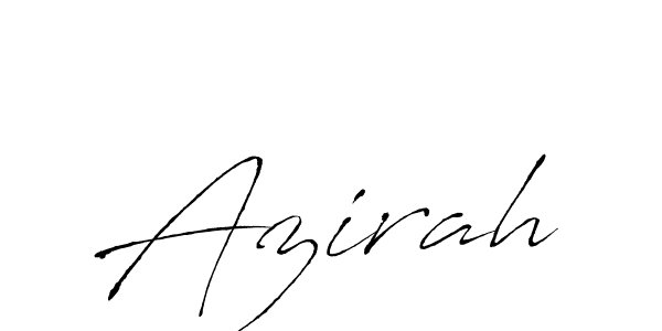 The best way (Antro_Vectra) to make a short signature is to pick only two or three words in your name. The name Azirah include a total of six letters. For converting this name. Azirah signature style 6 images and pictures png