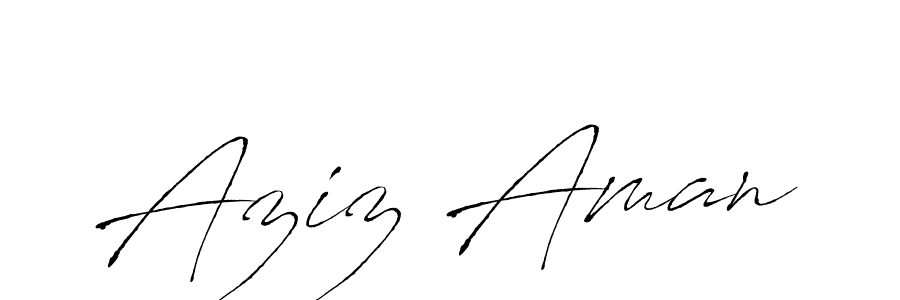 This is the best signature style for the Aziz Aman name. Also you like these signature font (Antro_Vectra). Mix name signature. Aziz Aman signature style 6 images and pictures png