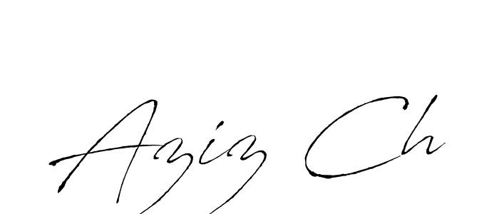 Use a signature maker to create a handwritten signature online. With this signature software, you can design (Antro_Vectra) your own signature for name Aziz Ch. Aziz Ch signature style 6 images and pictures png