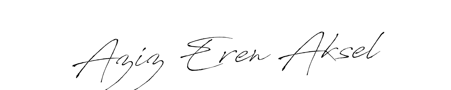 This is the best signature style for the Aziz Eren Aksel name. Also you like these signature font (Antro_Vectra). Mix name signature. Aziz Eren Aksel signature style 6 images and pictures png
