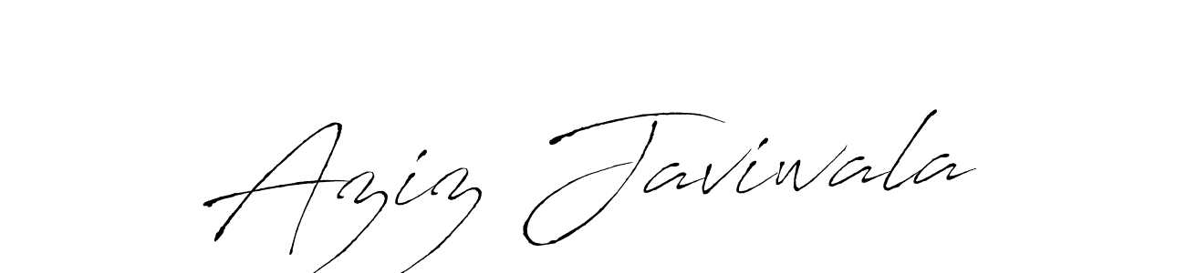 Create a beautiful signature design for name Aziz Javiwala. With this signature (Antro_Vectra) fonts, you can make a handwritten signature for free. Aziz Javiwala signature style 6 images and pictures png