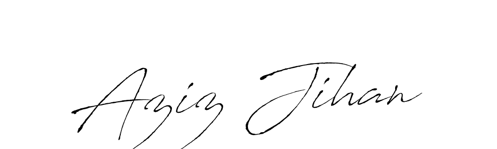 The best way (Antro_Vectra) to make a short signature is to pick only two or three words in your name. The name Aziz Jihan include a total of six letters. For converting this name. Aziz Jihan signature style 6 images and pictures png