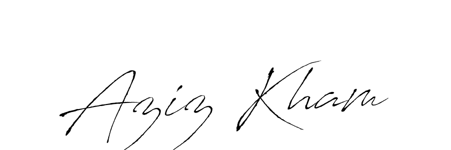 Here are the top 10 professional signature styles for the name Aziz Kham. These are the best autograph styles you can use for your name. Aziz Kham signature style 6 images and pictures png
