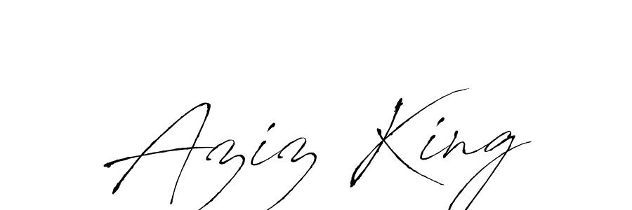if you are searching for the best signature style for your name Aziz King. so please give up your signature search. here we have designed multiple signature styles  using Antro_Vectra. Aziz King signature style 6 images and pictures png
