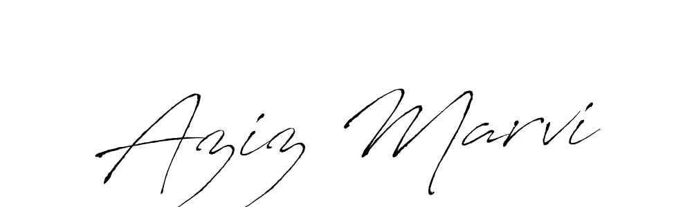 Similarly Antro_Vectra is the best handwritten signature design. Signature creator online .You can use it as an online autograph creator for name Aziz Marvi. Aziz Marvi signature style 6 images and pictures png