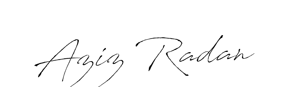 Create a beautiful signature design for name Aziz Radan. With this signature (Antro_Vectra) fonts, you can make a handwritten signature for free. Aziz Radan signature style 6 images and pictures png