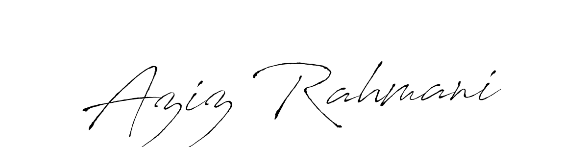 Use a signature maker to create a handwritten signature online. With this signature software, you can design (Antro_Vectra) your own signature for name Aziz Rahmani. Aziz Rahmani signature style 6 images and pictures png