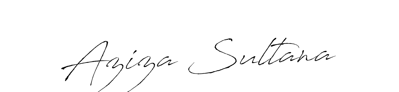 How to make Aziza Sultana name signature. Use Antro_Vectra style for creating short signs online. This is the latest handwritten sign. Aziza Sultana signature style 6 images and pictures png